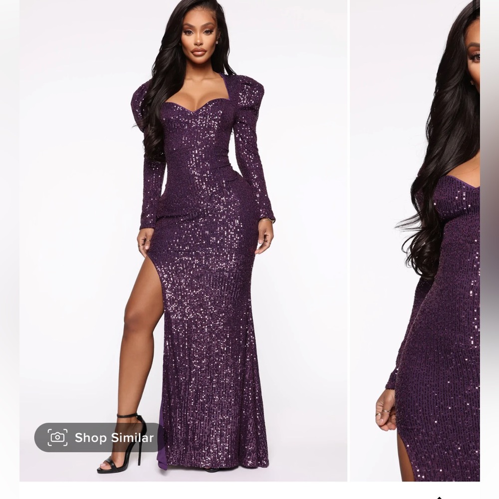 Make A Wish Sequin Gown Fashion nova